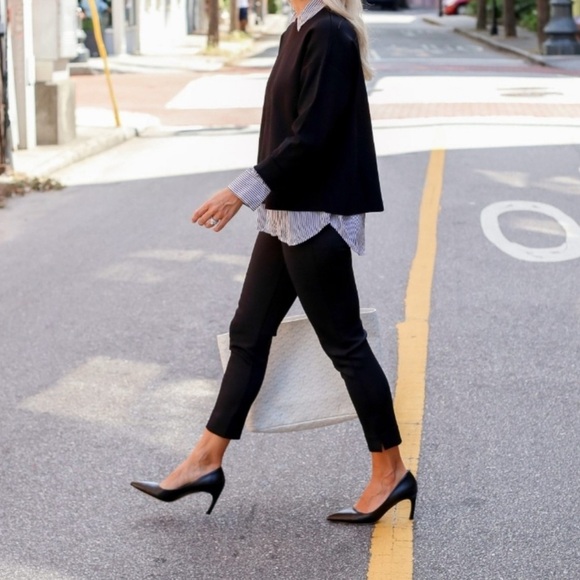 M.M. LaFleur The Ginger Pump Power Dressing Heels in Black Size 39.5 Trending - Picture 7 of 16